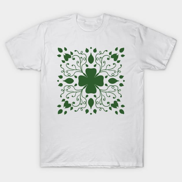 Clover pattern T-Shirt by Xatutik-Art